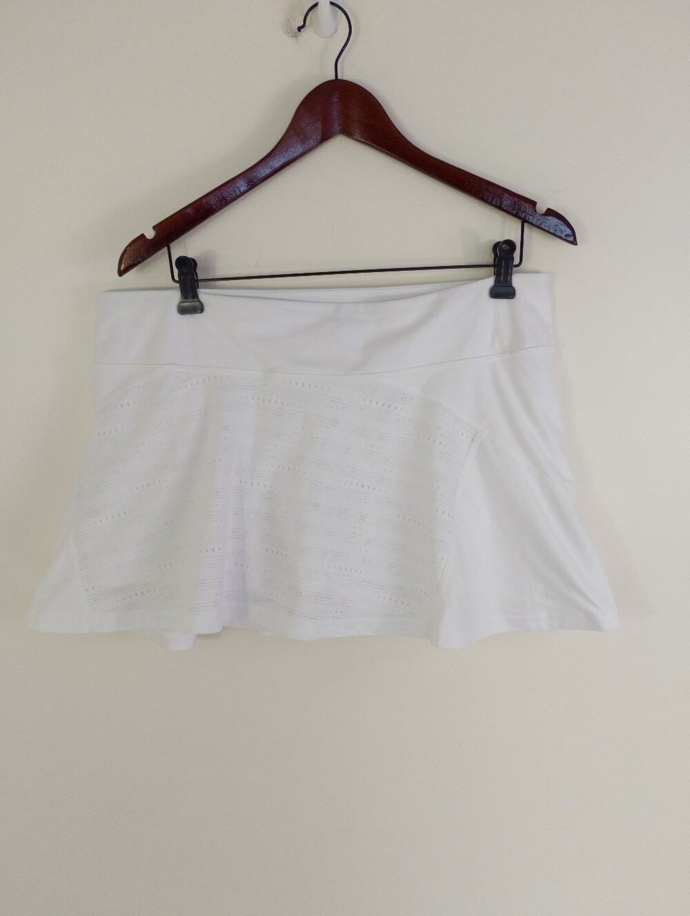 Under Armour HeatGear White Perforated Mesh Tennis Golf Skort Loose Fit XL